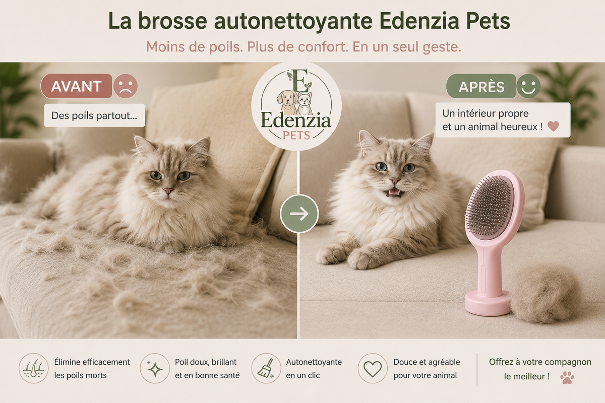 Brosse Autonettoyante pour Chien & Chat 🐶🐱